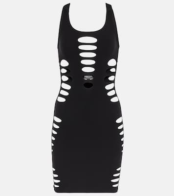 Cutout jersey minidress | Versace