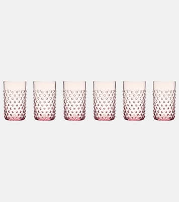 Set Hobnail aus sechs Tumbler-Gläsern | Klimchi