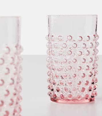 Set Hobnail aus sechs Tumbler-Gläsern | Klimchi