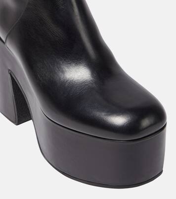 Leather platform knee-high boots | Dries Van Noten