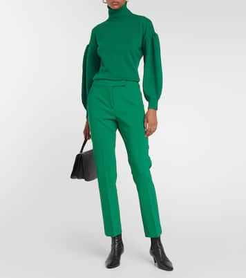 Pantaloni cropped Fuoco in misto lana | Max Mara