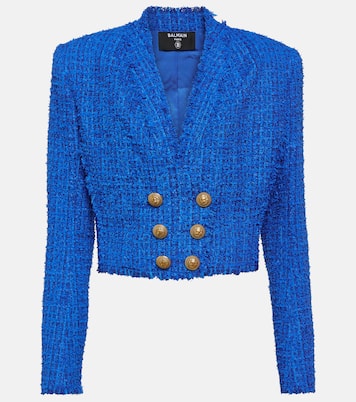 Blazer cropped in tweed | Balmain
