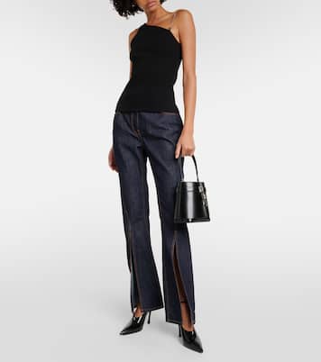 Asymmetric cotton jersey top | Givenchy