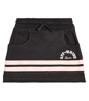 Falda en jersey de algodón a rayas | Off-White Kids