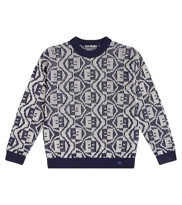 Pull Face Logo en coton | Acne Studios Kids