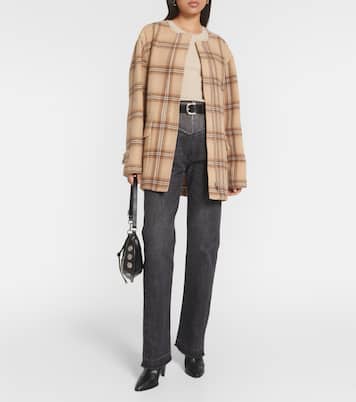 Checked wool blend coat | Isabel Marant
