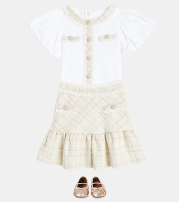 Tweed blouse and skirt set | Patachou