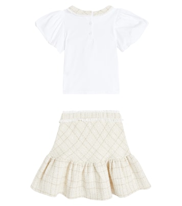 Tweed blouse and skirt set | Patachou