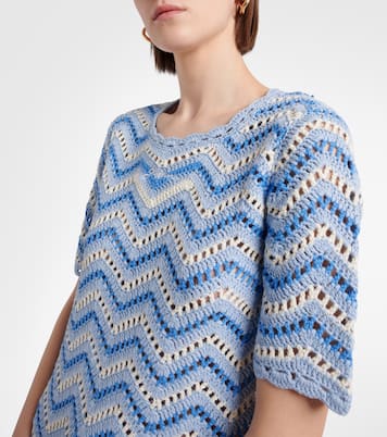 Miniabito in crochet di cotone | Ganni