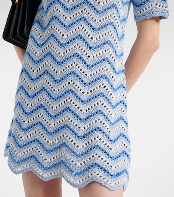 Miniabito in crochet di cotone | Ganni