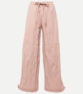 Pantaloni a gamba larga Paginol in misto cotone | Acne Studios