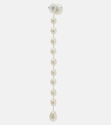 Boucles d'oreilles Passante Medium en argent sterling à perles | Sophie Buhai
