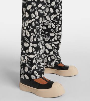Leather platform Mary Jane flats | Marni