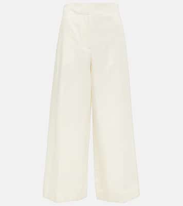 Pantalones anchos Thurlow de seda y algodón | Joseph
