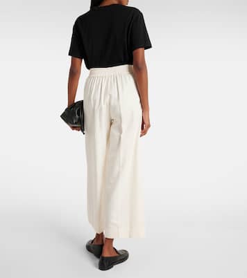 Pantalones anchos Thurlow de seda y algodón | Joseph