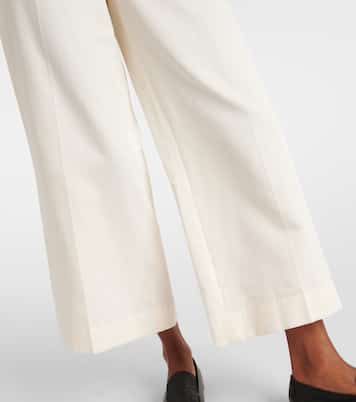 Pantalones anchos Thurlow de seda y algodón | Joseph