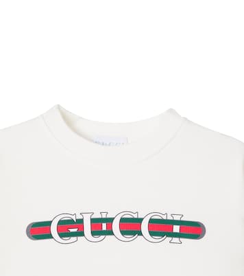 Printed cotton sweatshirt | Gucci Kids
