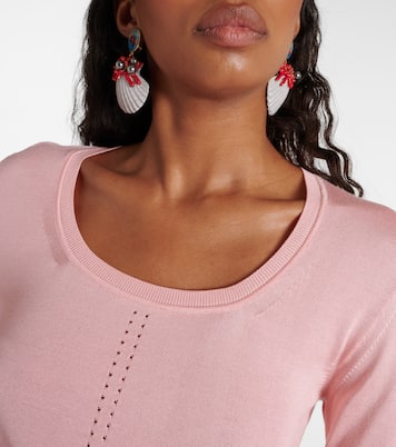 Capri pointelle silk sweater | Dolce&Gabbana