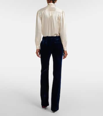 Pantaloni regular in velluto fluido | Nina Ricci