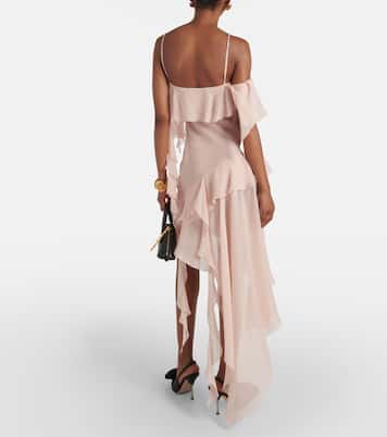 Ruffled silk georgette minidress | Blumarine