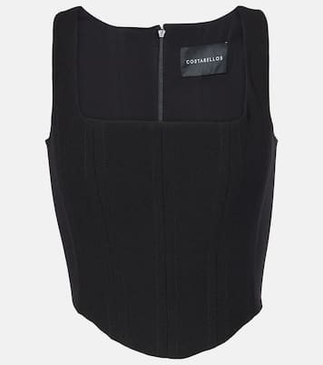 Bustier Jovie in crêpe di lana | Costarellos