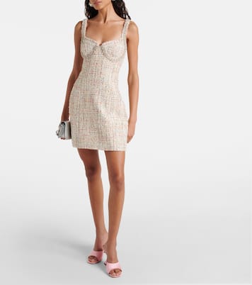 Embellished bouclé minidress | Self-Portrait