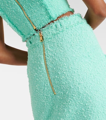 Minifalda de tweed con flecos | Balmain