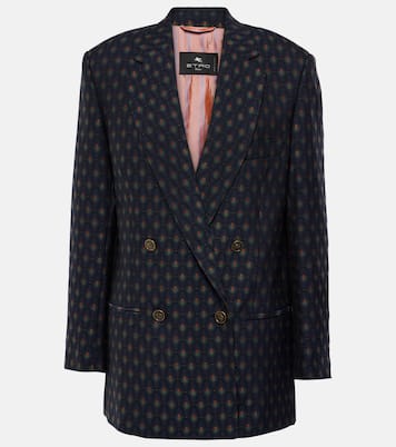 Blazer de lana y algodón estampado | Etro
