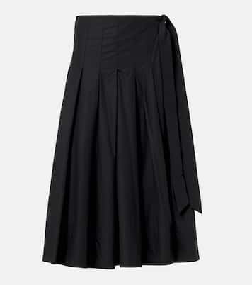 Falda midi Peters White Label de popelín | Proenza Schouler