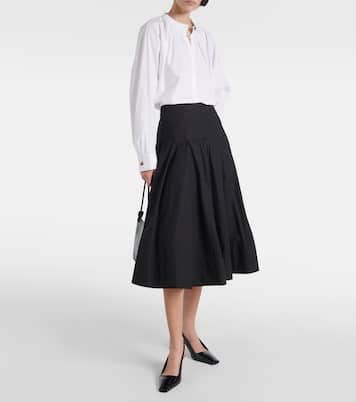 Falda midi Peters White Label de popelín | Proenza Schouler