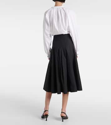 Falda midi Peters White Label de popelín | Proenza Schouler