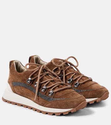 Baskets Monili en daim | Brunello Cucinelli