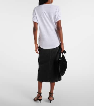 Camiseta Koldi de lino con logo | Marant Etoile
