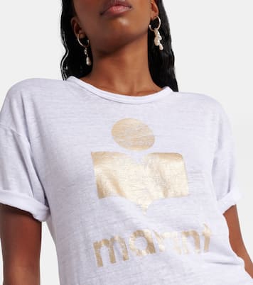 Camiseta Koldi de lino con logo | Marant Etoile