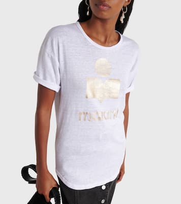 Camiseta Koldi de lino con logo | Marant Etoile