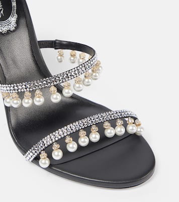 Sandales 85 en satin à ornements | Rene Caovilla