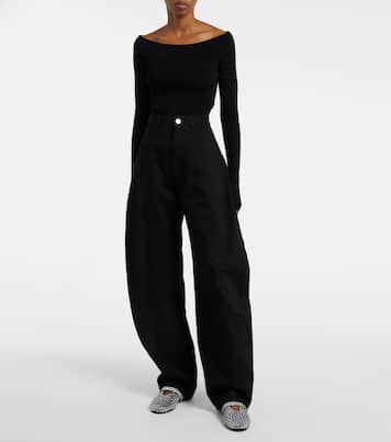 Ballerine in suede con borchie | Alaïa