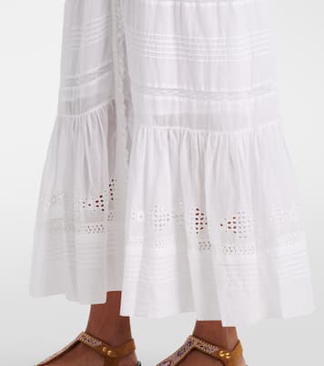 Daniva lace-trimmed cotton maxi dress | Marant Etoile