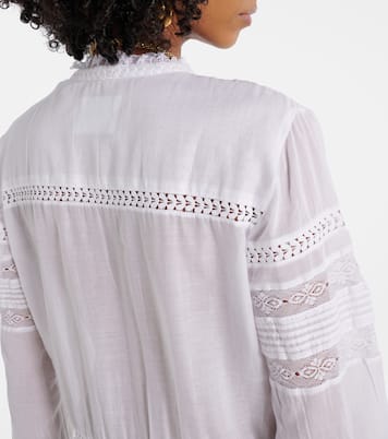 Daniva lace-trimmed cotton maxi dress | Marant Etoile