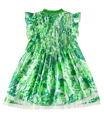 Sasha floral fringed lace-trimmed dress | Poupette St Barth Kids