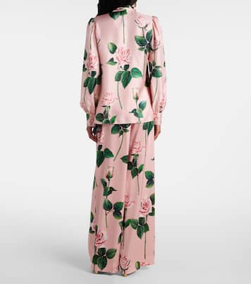 Blouse en soie à fleurs | Dolce&Gabbana