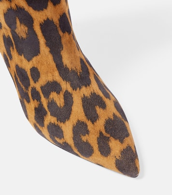 Gaia 60 leopard-print suede boots | Paris Texas