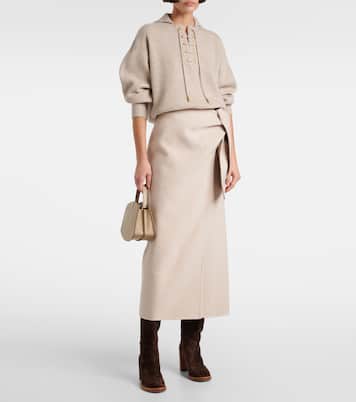 Jersey con capucha Eccelso de cachemir y lana | Max Mara