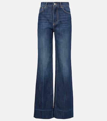 Jeans a gamba larga e vita alta | Dolce&Gabbana