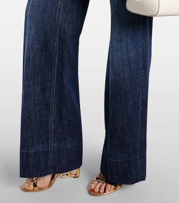Jeans a gamba larga e vita alta | Dolce&Gabbana