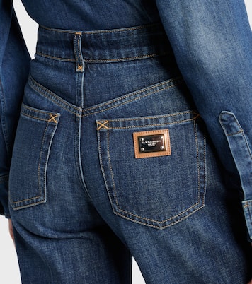 Jeans a gamba larga e vita alta | Dolce&Gabbana
