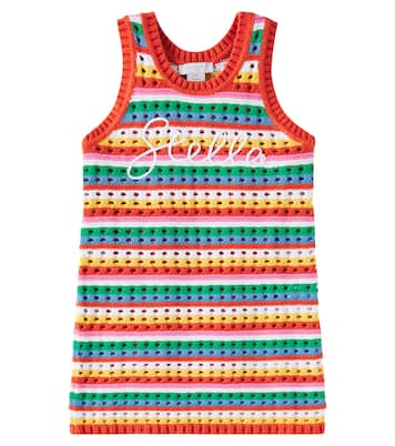 Besticktes Kleid aus Baumwolle | Stella McCartney Kids