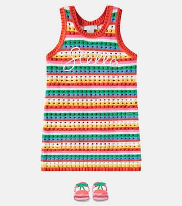 Besticktes Kleid aus Baumwolle | Stella McCartney Kids