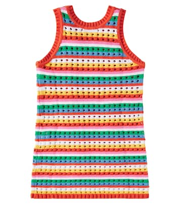 Besticktes Kleid aus Baumwolle | Stella McCartney Kids