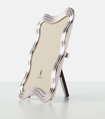 Ripple platinum-plated picture frame | L'Objet